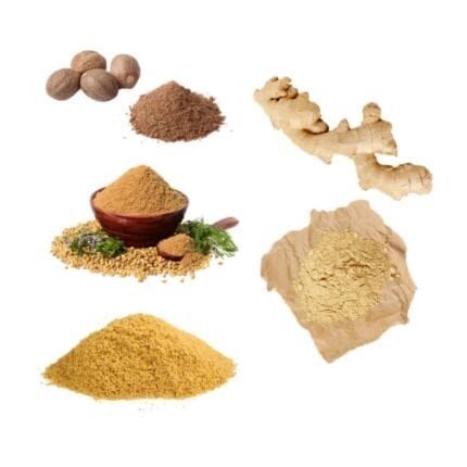 4 SPICES:NUTMEG,CORRIANDER,GINGER,BLACK PEPPER